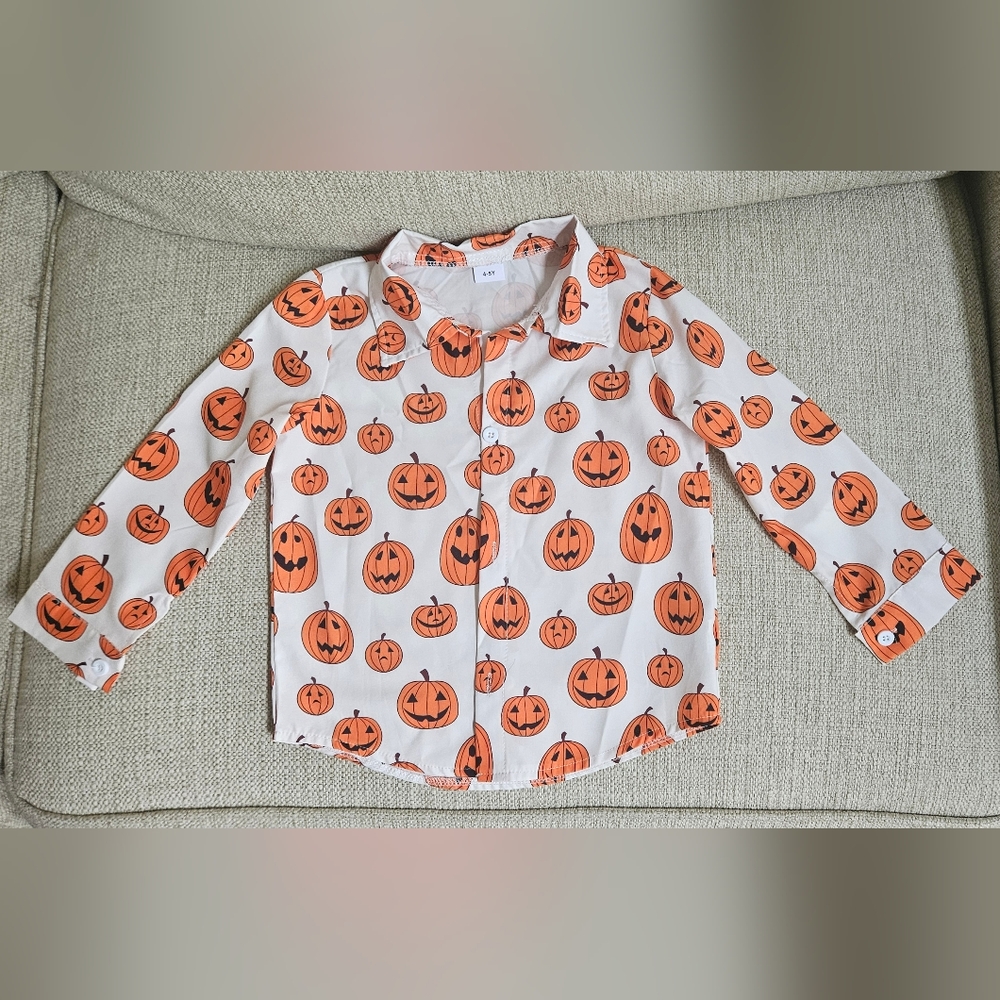Pumpkin Print Shirt